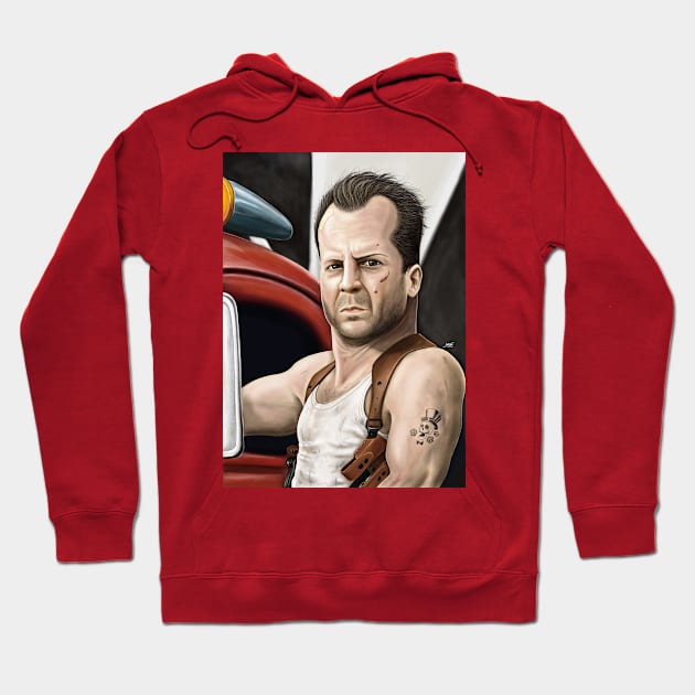 John McClane Hoodie by jorgeeeel